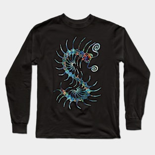 Rainbow Splatter Centipede Long Sleeve T-Shirt